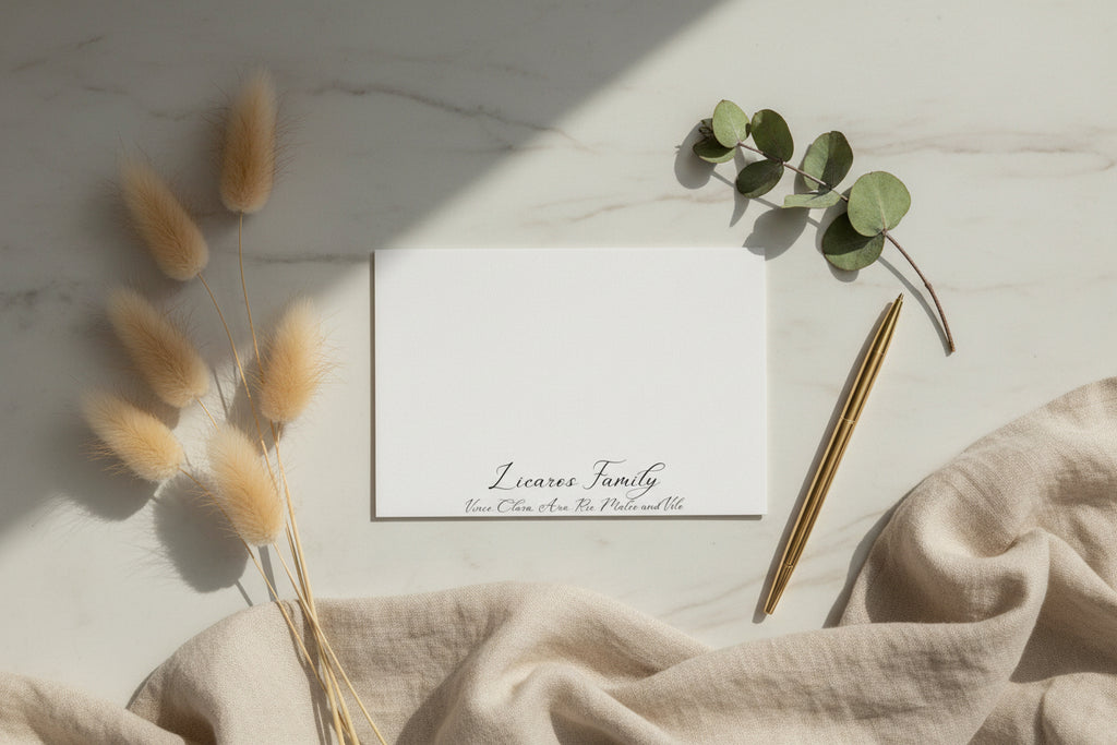 Minimalist A6 Textured Cardstock Note Cards