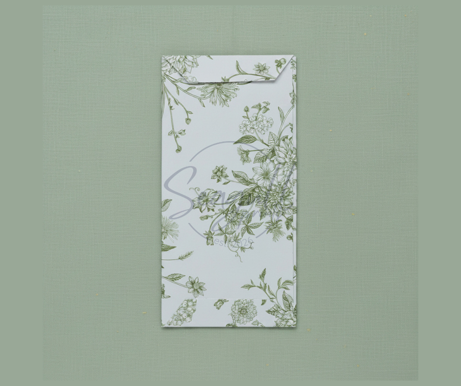 Elegant Floral Money Envelope for Weddings and Holidays